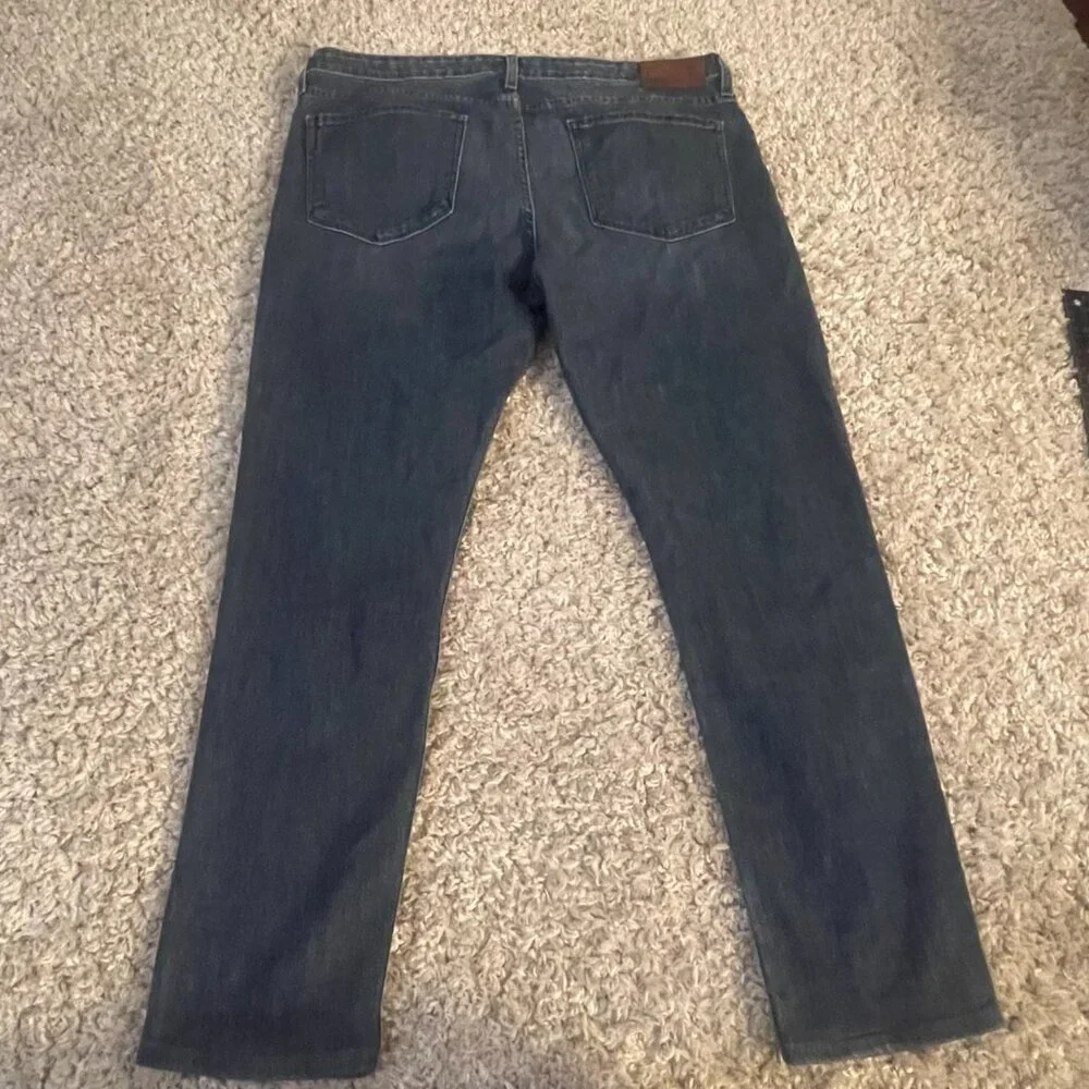 PAIGE Federal Dark Wash Straight Jeans 36
